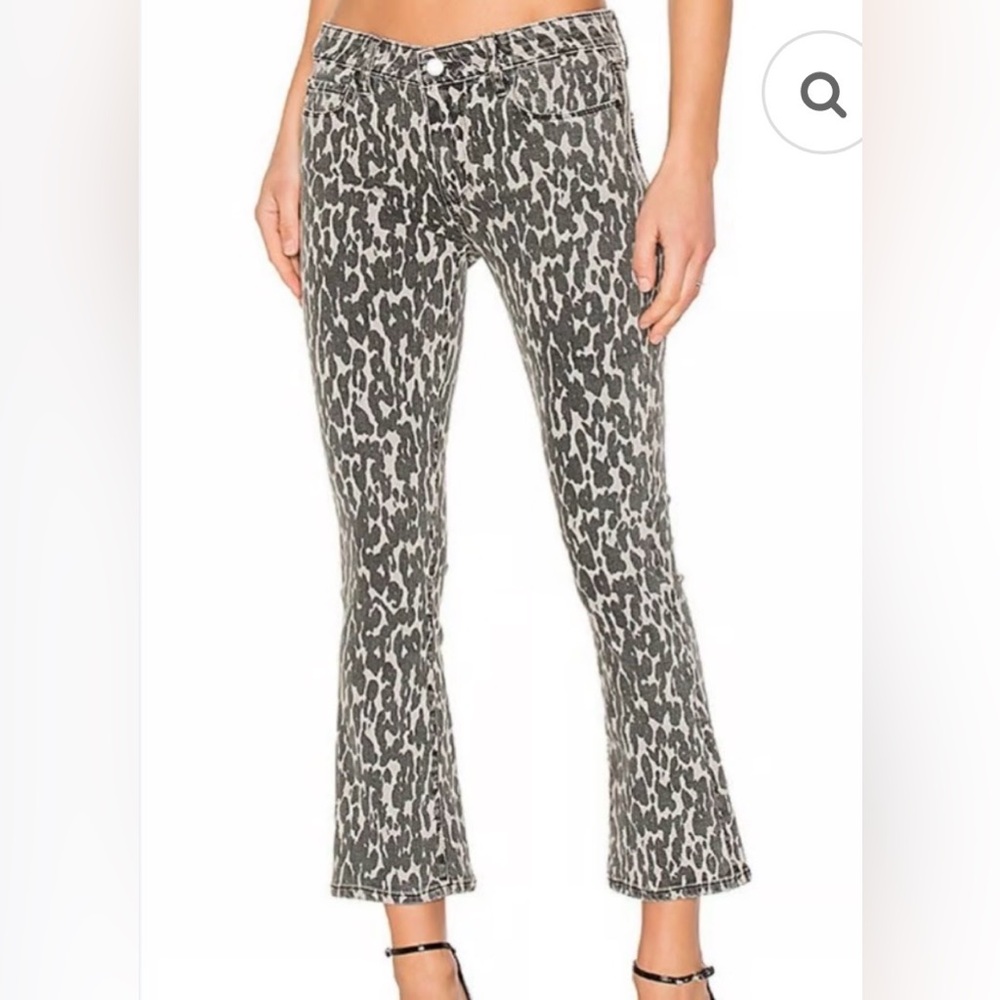 Leopard Crop Flare, Rosie HW x Paige